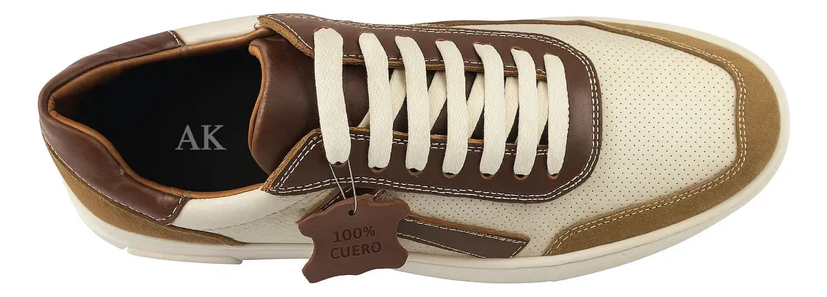 TENIS PIEL BEIGE