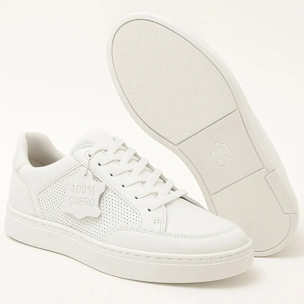 TENIS PIEL BLANCO