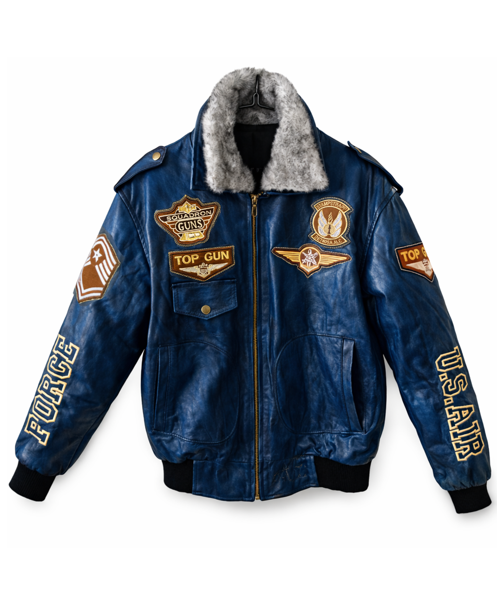 CHAQUETA DE CUERO TOP GUN