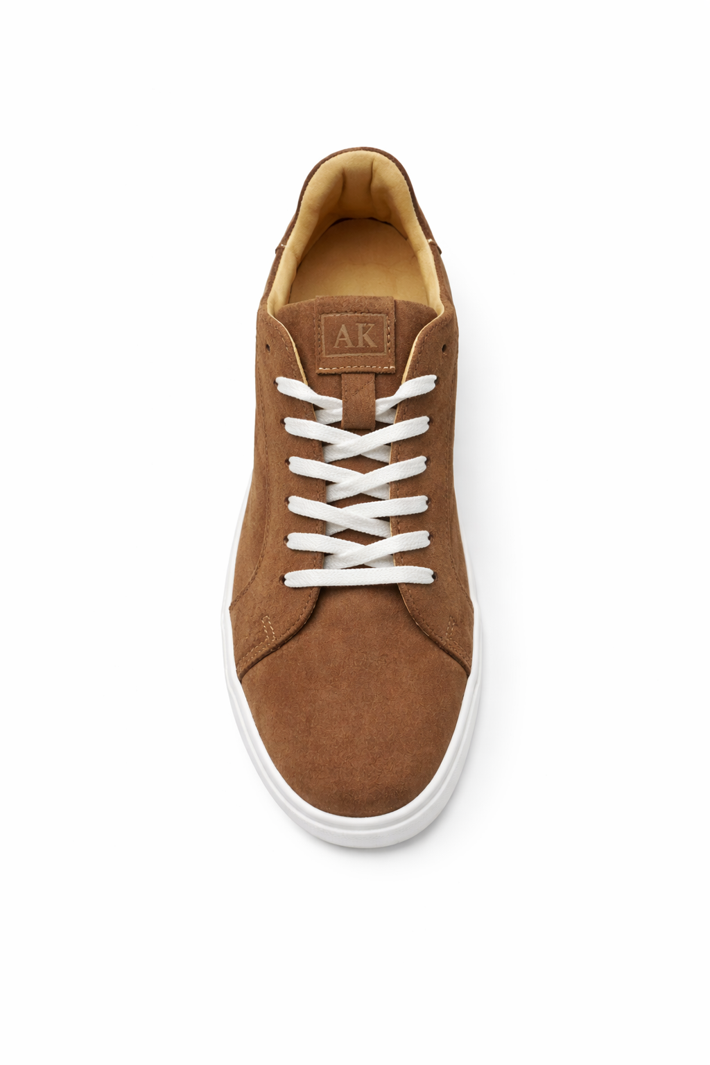 Tenis de Piel Gamuza Café Claro