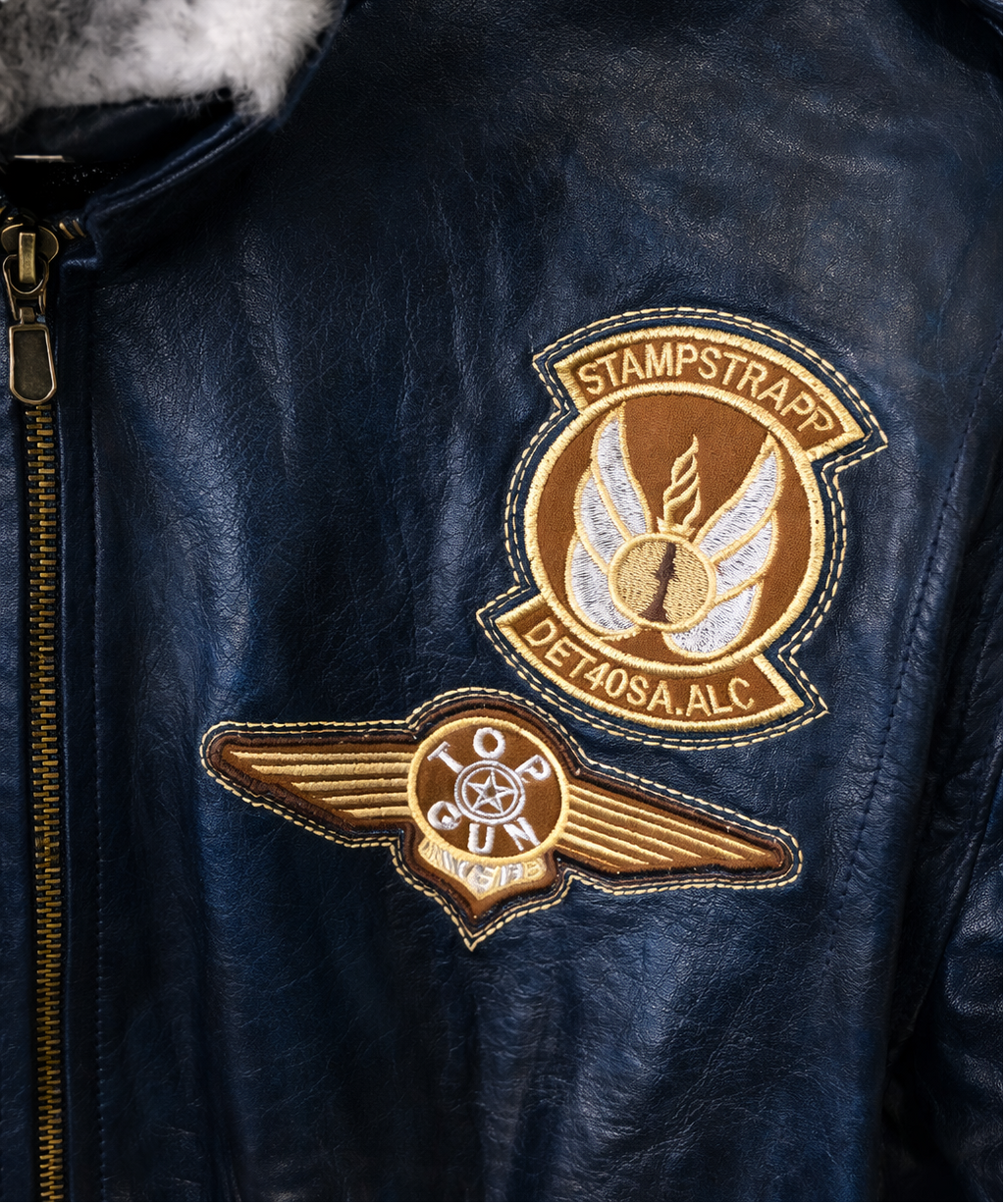CHAQUETA DE CUERO TOP GUN